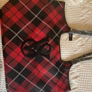 Red and Black Plaid Tote Bag